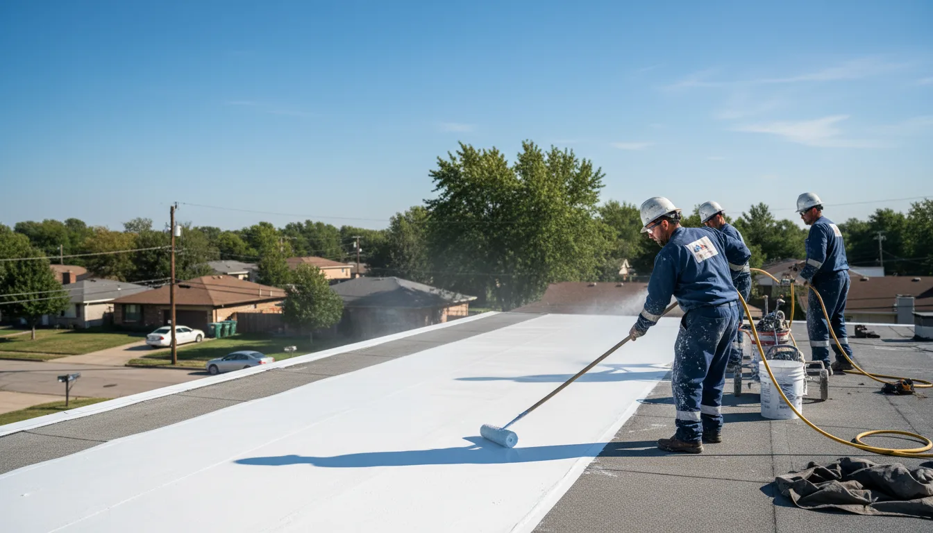 Commercial roof coating in Rochester, VT near me